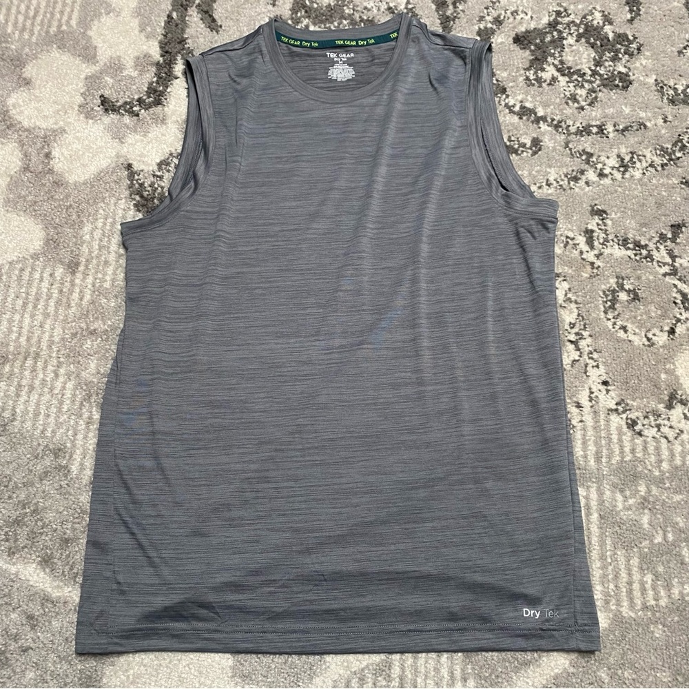 Tek Gear Dry Tek Marl Grey Athletic Tank